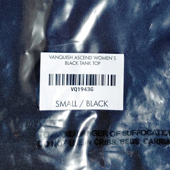 Vanquish VQ Ascent Women's Black Tank Top Small - Picture 6 of 7